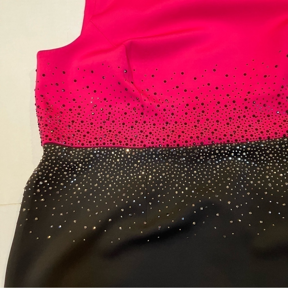 Calvin Klein black and fuschia dress size 20W - Picture 5 of 7
